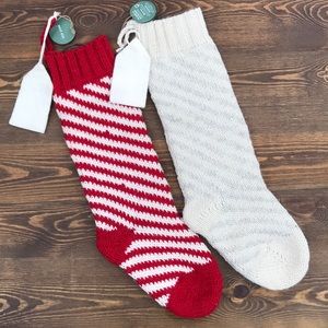 West Elm Stripe Knitted stockings
